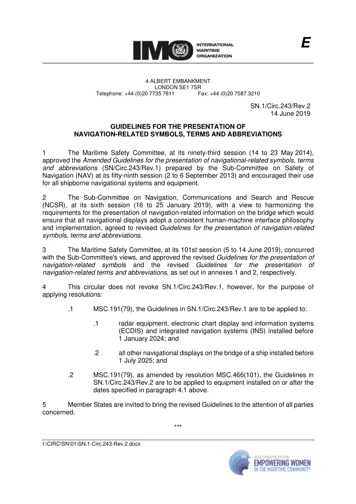 sn 1 circ 243 rev 2 annex 1 page 1 annex 1 guidelines for