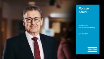 Ronnie  Leten  Atlas Copco's  Annual General Meeting  April 26, 2017  Mixed business climate