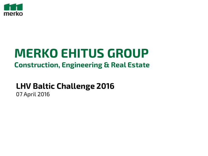 merko ehitus group