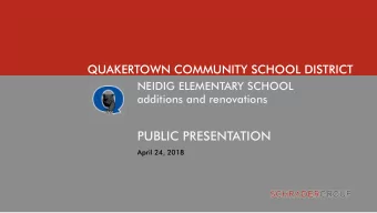 PUBLIC PRESENTATION  April 24, 2018  1  CURRENT OPTIONS  CURRENT BUDGET ESTIMATES  OPTION