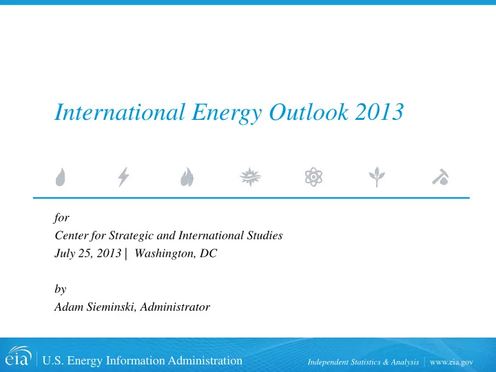 international energy outlook 2013