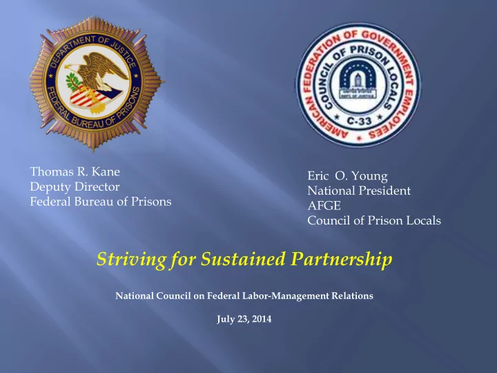 striving for sustained partnership