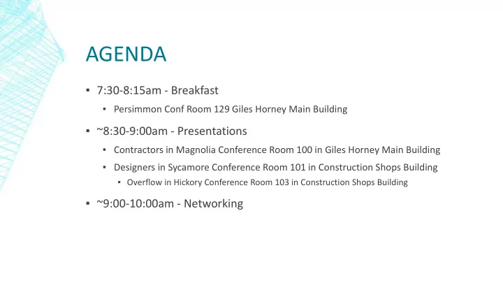 agenda