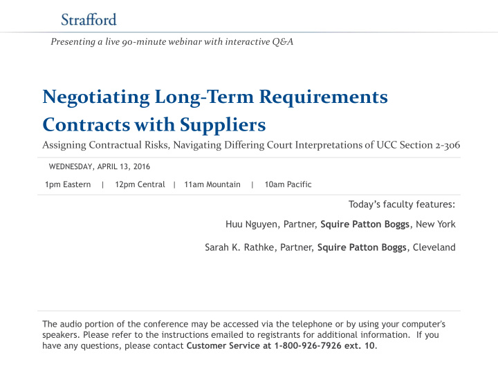 contracts with suppliers