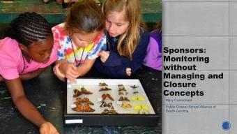 Public Charter School Alliance of  South Carolina  Where are the schools?  Who are their sponsors?