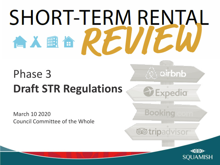 phase 3 draft str regulations