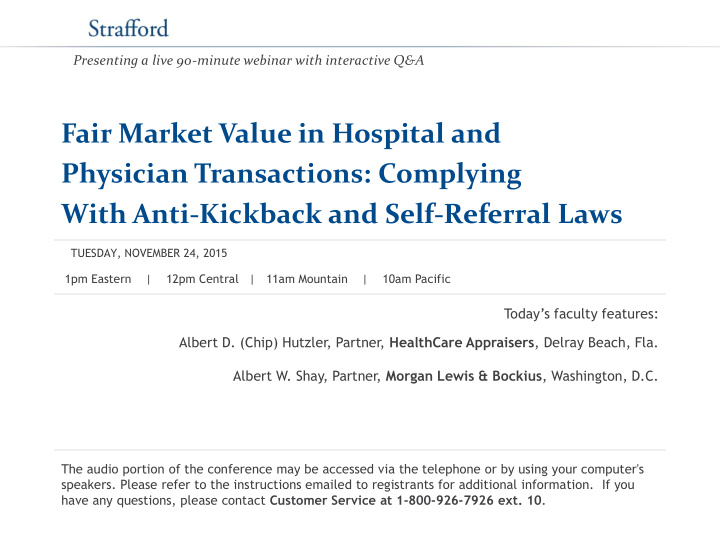 fair market value in hospital and physician transactions