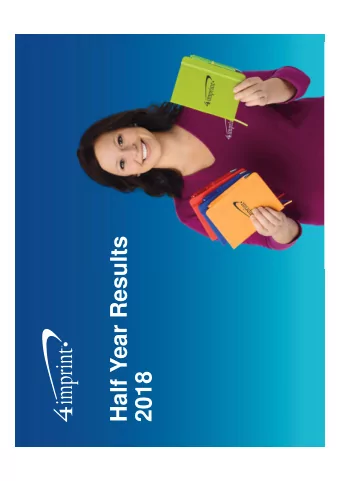 Half Year Results  2018  Highlights  Kevin Lyons-Tarr, CEO  2018 Half Year Results  1  Highlights