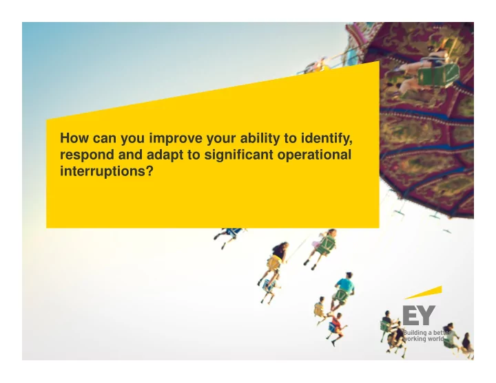 how can you improve your ability to identify respond and