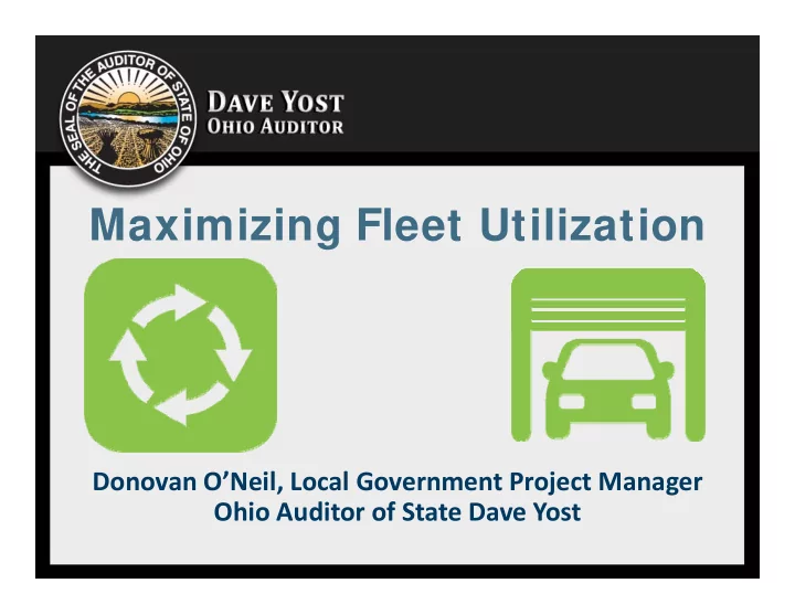 maximizing fleet utilization