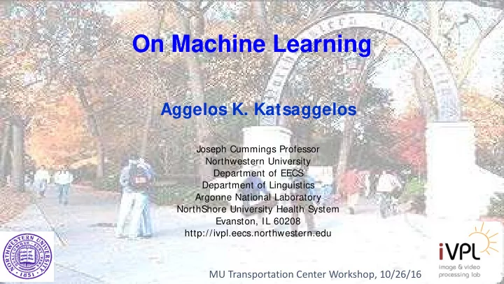 on machine learning