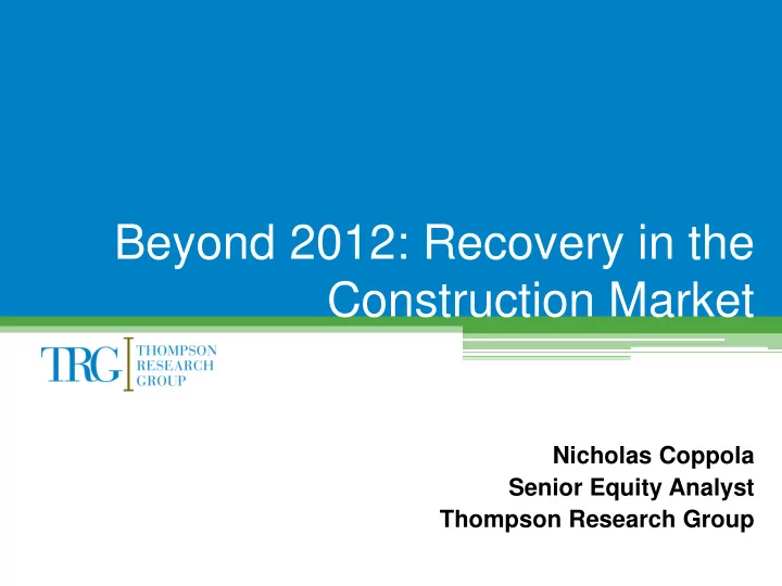 construction market