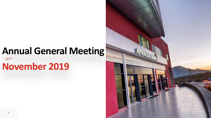 annual general meeting november 2019