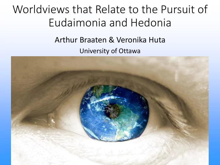 eudaimonia and hedonia
