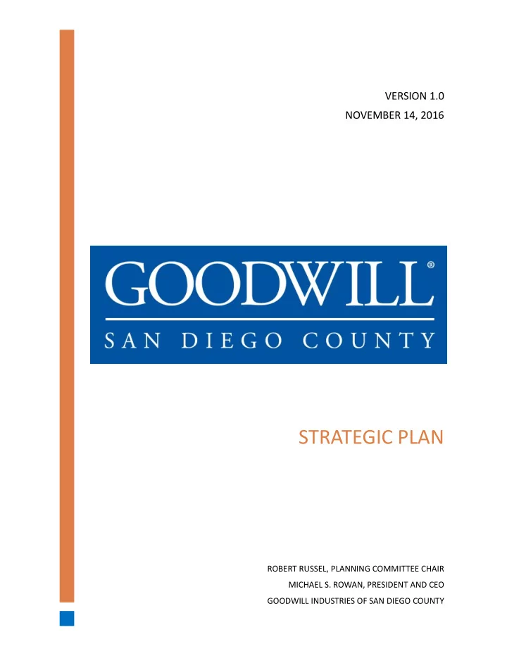 strategic plan