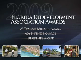 President's Award  Urban Infill Housing Development Program  Boynton Beach CRA  President's Award