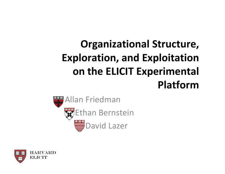 organizational structure exploration and exploitation on