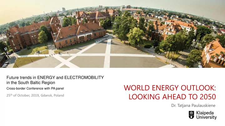world energy outlook