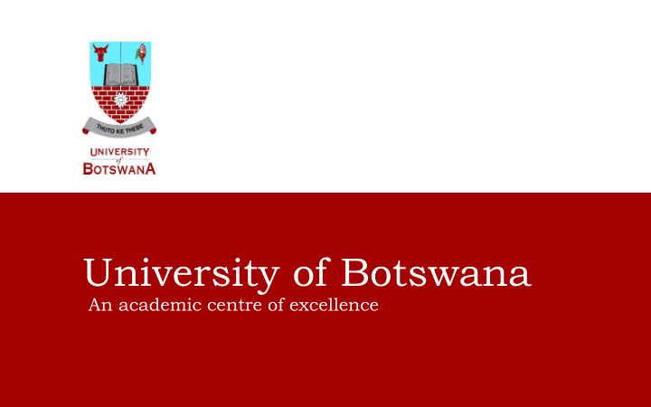 university of botswana