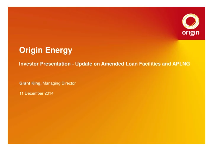 origin energy