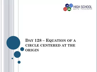 VOCABULARY  Circles  It is the path that is traced when a point moves  around a fixed point while