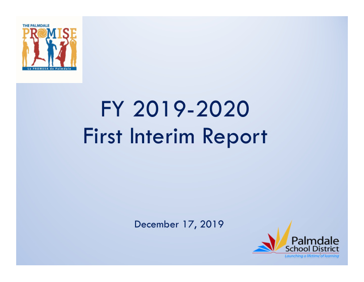 fy 2019 2020 first interim report