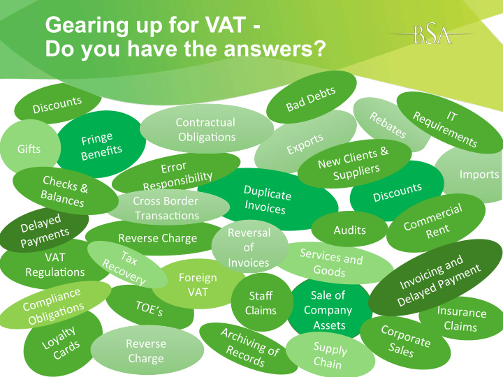 gearing up for vat do you have the answers