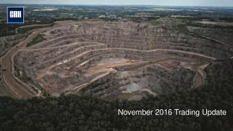 November 2016 Trading Update  9M 2016 Key messages    Proforma 9M sales +6%; EBITDA +14%