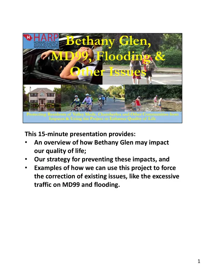 this 15 minute presentation provides an overview of how