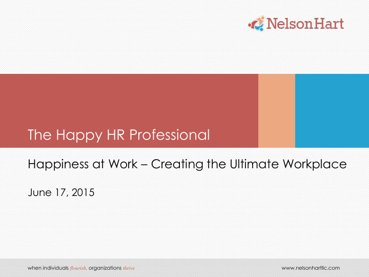 the happy hr professional