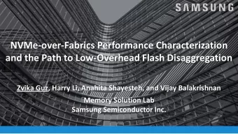 NVMe-over-Fabrics Performance Characterization  and the Path to Low-Overhead Flash Disaggregation