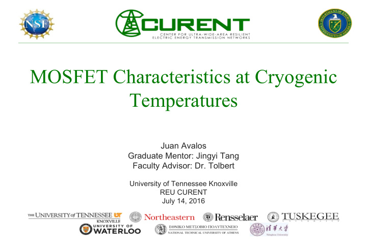 mosfet characteristics at cryogenic temperatures