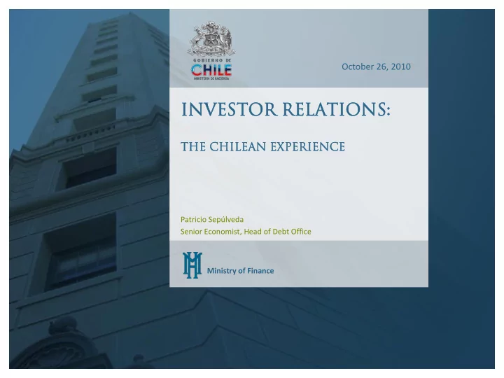 investo tor relation ons