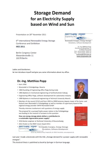 Ladies and Gentlemen,  let me introduce myself and give you some information about my office.  Last