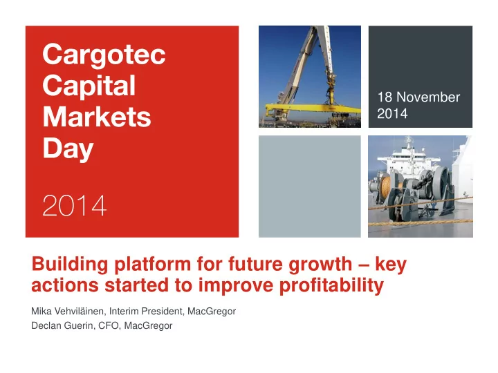 building platform for future growth key