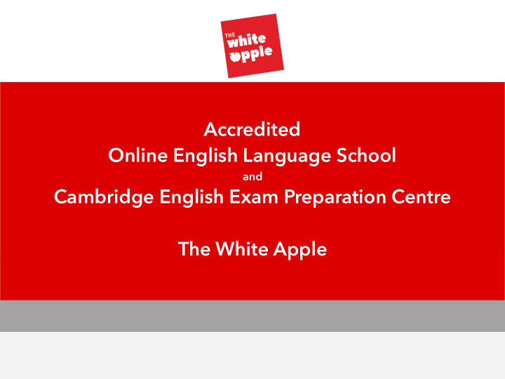 accredited online english language school