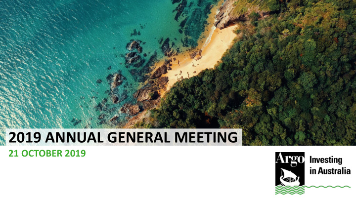 2019 annual general meeting