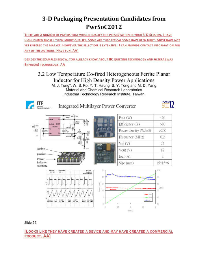 3 d packaging presentation candidates from pwrsoc2012