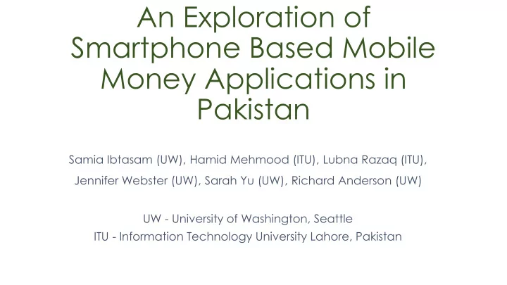 smartphone based mobile
