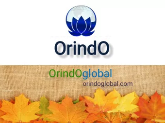OrindO  OrindOglobal  orindoglobal.com  OrindOglobal  CMD : Surender  MD : Devashish  Nath Sharma