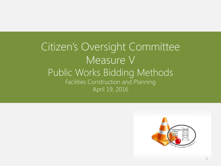 citizen s oversight committee measure v