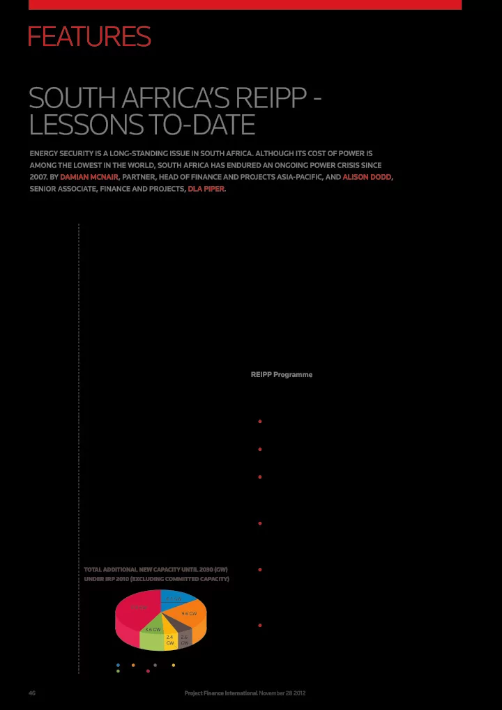 south africa s reipp lessons to date