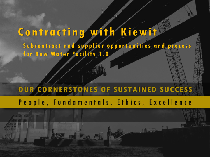 contracting with kiewit