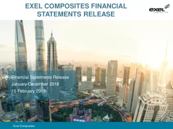 EXEL COMPOSITES FINANCIAL  STATEMENTS RELEASE  Financial Statements Release  January-December 2018