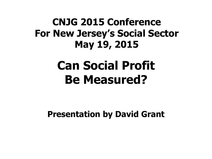 can social profit