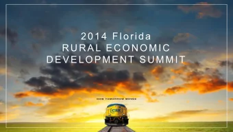 2014 F l orida  R U R AL E C ON OM IC  D E V ELOP MENT S U MMIT  Company Overview  OUR NETWORK