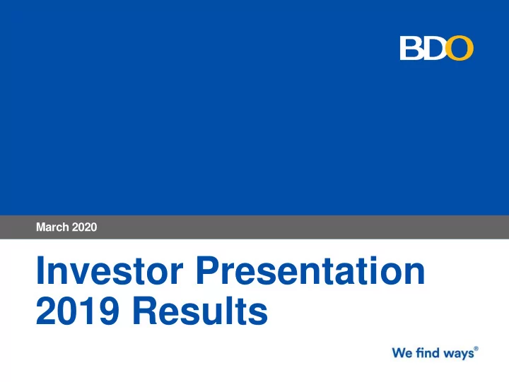 investor presentation