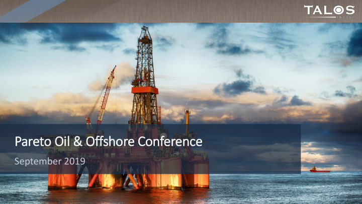 pareto o oil offshore co e confer eren ence