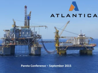 Pareto Conference  September 2015  1  The Pure Play Tender Drilling Contractor  Simplified
