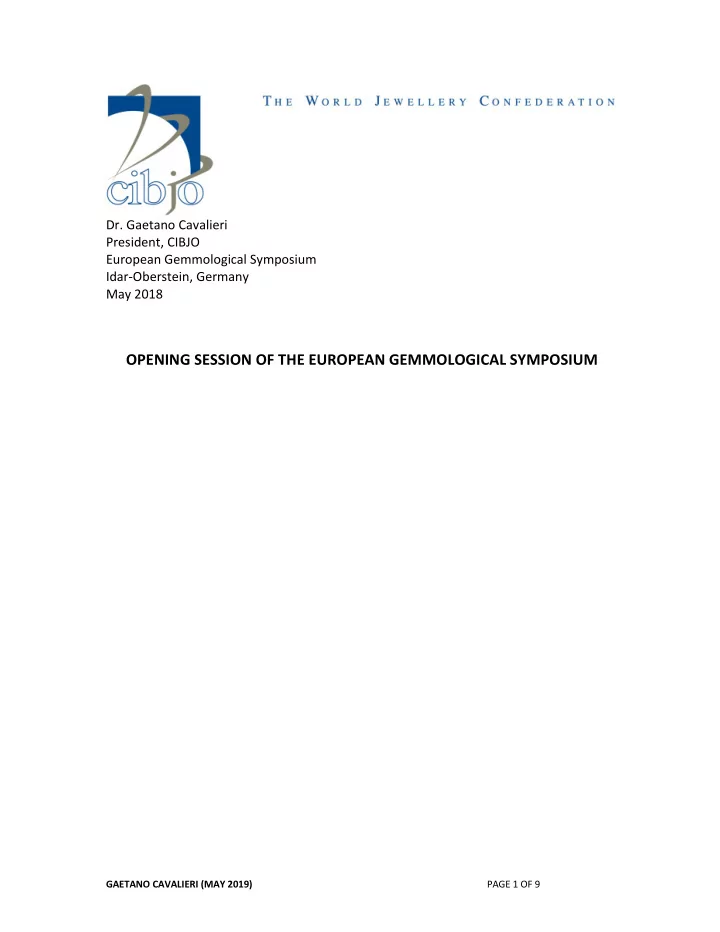 gaetano cavalieri may 2019 page 1 of 9 ladies and